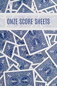 Onze Score Sheets