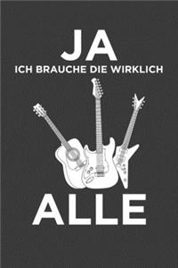 Ja ich brauche die wirklich alle: Linierter DinA 5 Jahres-Kalender 2020 für Musikerinnen und Musiker Terminplaner Musik Kalender