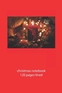 christmas notebook 120 pages lined