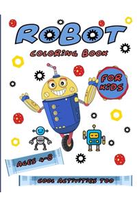 Robot Coloring Books For Kids Ages 4-8