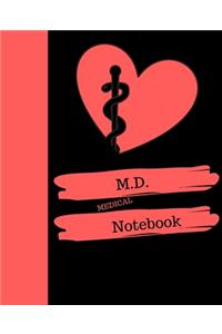 M.D. MEDICAL Notebook.