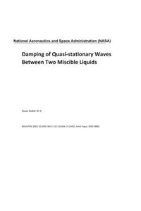 Damping of Quasi-Stationary Waves Between Two Miscible Liquids