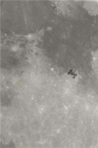 Moon Close Up Space Theme Science 2019 Weekly Planner 134 Pages