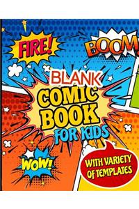 Blank Comic Book for Kids with Variety of Templates