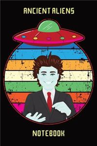 Ancient Aliens Notebook, Blank Lined Journal