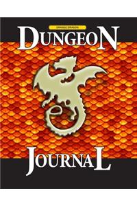 Orange Dragon Dungeon Journal: Role Playing Notebook with Quad Graph Paper