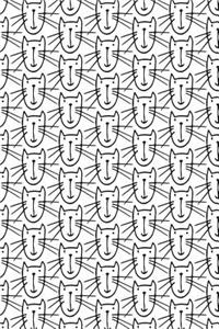 Bullet Journal Notebook for Cat Lovers Smiley Cats Pattern 1