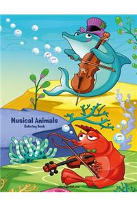 Musical Animals Coloring Book 1