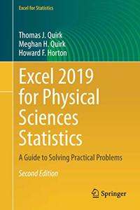 Excel 2019 for Physical Sciences Statistics