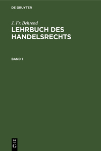 Lehrbuch des Handelsrechts