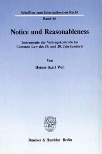 Notice and Reasonableness