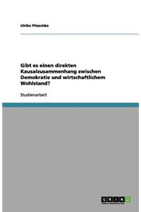 Gibt es einen direkten Kausalzusammenhang zwischen Demokratie und wirtschaftlichem Wohlstand?