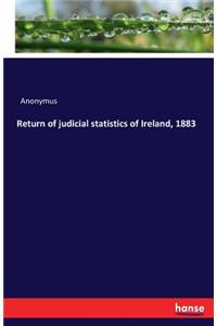 Return of judicial statistics of Ireland, 1883