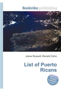 List of Puerto Ricans