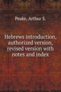 HEBREWS INTRODUCTION AUTHORIZED VERSION