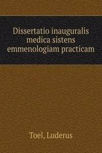 DISSERTATIO INAUGURALIS MEDICA SISTENS