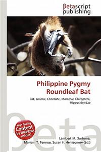 Philippine Pygmy Roundleaf Bat