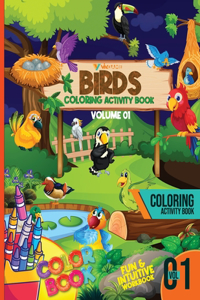 Bird Coloring Activity Book Volume 01