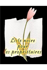 Liste noire pour les propriétaires