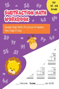 Subtraction Math Workbook