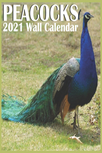 peacocks 2021 wall Calendar
