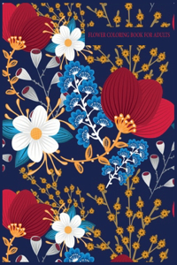 flower coloring book for adults