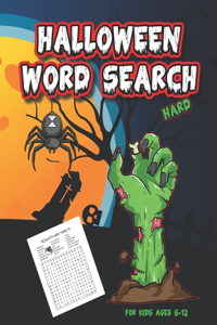Halloween Word Search For Kids Ages 6-12