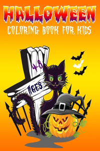 Halloween Coloring Book For Kids Ages 4-8: Monsters Scary Halloween Coloring Book for Kids