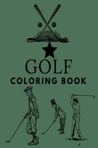 Golf Coloring Book
