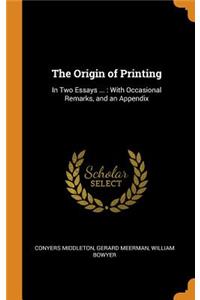 Origin of Printing