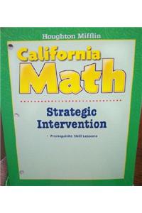 California Math Strategic Intervetion