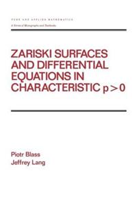 Zariski Surfaces and Differential Equations in Characteristic P