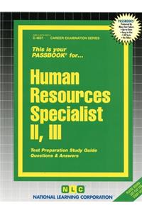Human Resources Specialist II, III