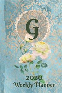 Plan On It 2020 Weekly Calendar Planner 15 Month Pocket Appointment Notebook - Monogram Letter G