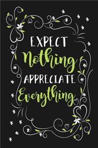 Expect Nothing Appreciate Everything