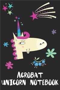 Acrobat Unicorn Notebook