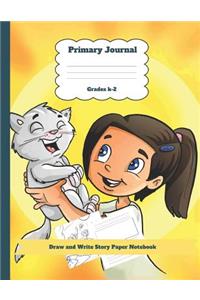 Primary Journal Grades K-2 Draw and Write Story Paper Notebook