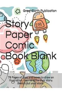Story Paper Comic Book Blank