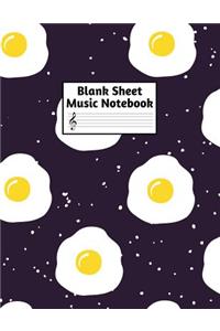 Blank Sheet Music Notebook