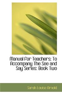 Manual for Teachers