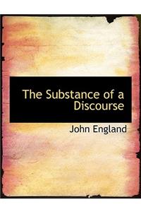 The Substance of a Discourse