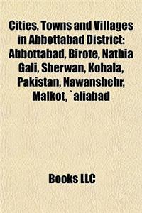 Cities, Towns and Villages in Abbottabad District