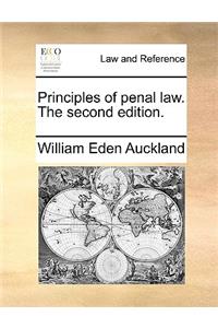Principles of penal law. The second edition.