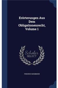 Erörterungen Aus Dem Obligationenrecht, Volume 1