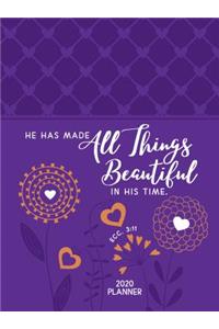 All Things Beautiful (2020 Planner): 16-Month Weekly Planner (Ziparound)
