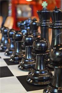 Black Chess Pieces Game Journal