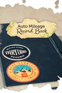 Auto Mileage Record Book: 50 Pages, 5.5