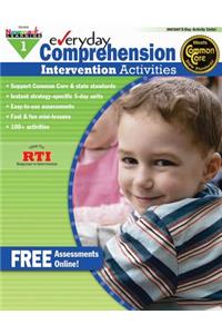 Everyday Comprehension Intervention Activities Grade 1 Book Teacher Resource