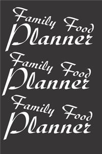 family food planner: cooking notebook for planning, gift for family ...