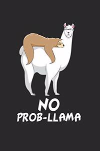 Faultier reitet auf Lama Notizbuch